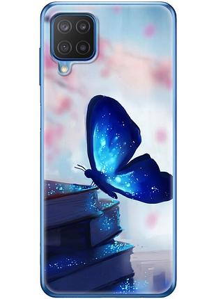 Чехол силиконовый с картинкой на samsung galaxy m12 (m127) (бабочка)