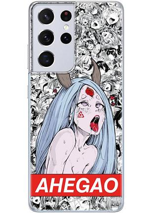 Чехол силиконовый с картинкой на samsung galaxy s21 ultra (g998) (аниме, anime)