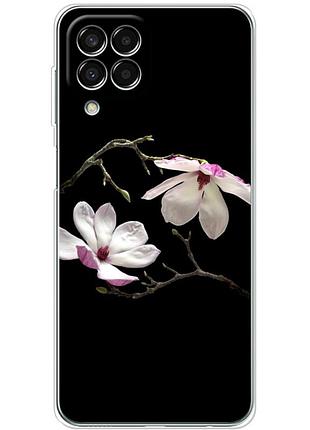 Чехол силиконовый с картинкой на samsung galaxy m33 5g (m336) (цветок, монголия)