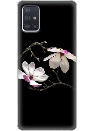 Чехол силиконовый с картинкой на samsung galaxy a51 (a515) (цветок, монголия)