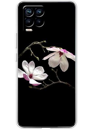 Чехол силиконовый с картинкой на realme 8 pro (цветок, монголия)