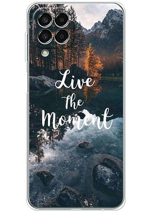 Чехол силиконовый с картинкой на samsung galaxy m33 5g (m336) (природа, озеро в горах)