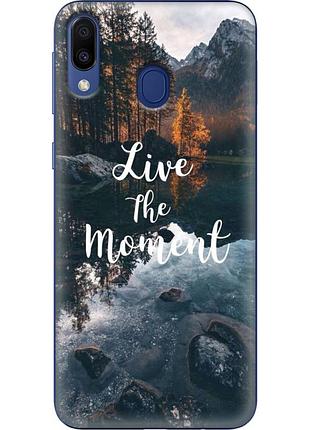Чехол силиконовый с картинкой на samsung galaxy m20 (m205) (природа, озеро в горах)