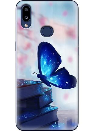 Чехол силиконовый с картинкой на samsung galaxy a10s (a107) (бабочка)