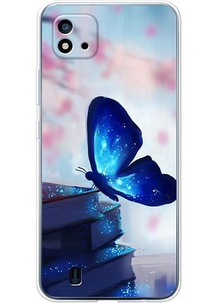 Чехол силиконовый с картинкой на realme c11 2021 (бабочка)