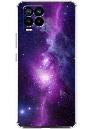 Чохол силіконовий з картинкою на realme 8 (космос)