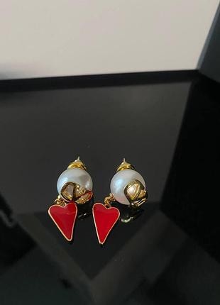 Брендовые серьги валентино/valentino, позолота