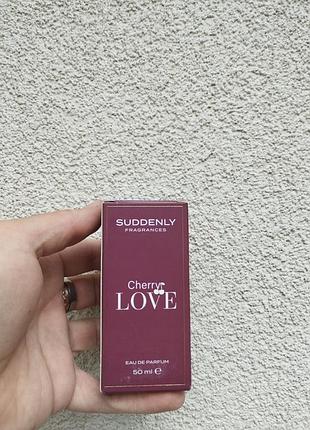 Женская парфюмированная вода suddenly cherry love 50 мл – вишневый аромат, аналог lost cherry