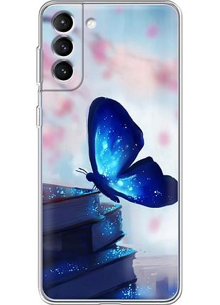 Чохол силіконовий з картинкою на samsung galaxy s22 (s901) (метелик)