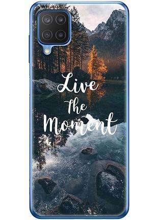 Чехол силиконовый с картинкой на samsung galaxy m12 (m127) (природа, озеро в горах)