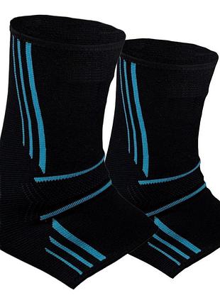 Бандажі на гомілкостоп power system ps-6022 ankle support evo black/blue l (пара)