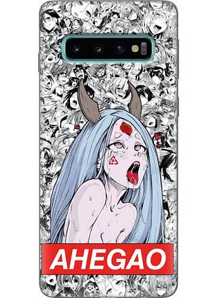 Чехол силиконовый с картинкой на samsung galaxy s10 (g973) (аниме, anime)