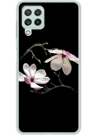 Чехол силиконовый с картинкой на samsung galaxy a22 4g (a225) (цветок, монголия)
