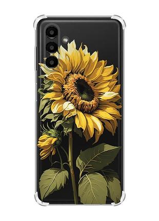 Чехол с утолщёнными углами для samsung galaxy a04s/a13 5g :: подсолнечник (принт 274)