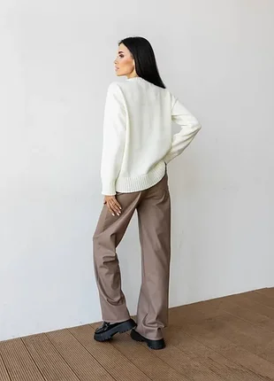 Свитер dirk one size белый 5
