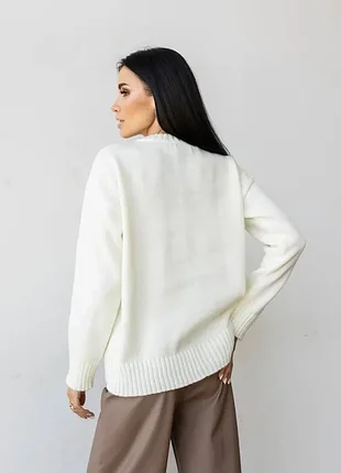Свитер dirk one size белый 6