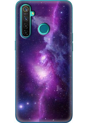 Чехол силиконовый с картинкой на realme 5 pro (космос)