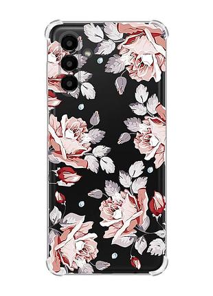 Чохол із потовщеними кутами на samsung galaxy a04s/a13 5g :: фон троянди (принт 273)