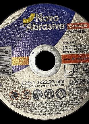 Круг отрезной novoabrasive standard 14а 125х1,2х22,23 для металла