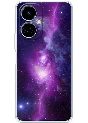 Чехол силиконовый с картинкой на tecno camon 19 (космос)