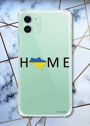 Чохол з потовщеними кутами на apple iphone 11 (6.1) :: дім україна (патріотичний принт 72)