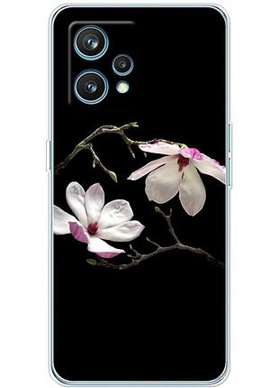 Чехол силиконовый с картинкой на realme 9 pro plus (цветок, монголия)