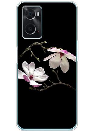 Чохол силіконовий з картинкою на oppo a76 (квітка, манголія)