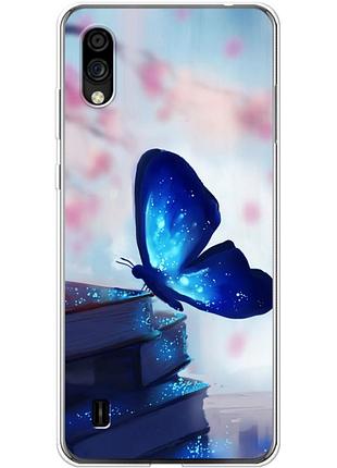 Чехол силиконовый с картинкой на zte blade a5 2020 (бабочка)