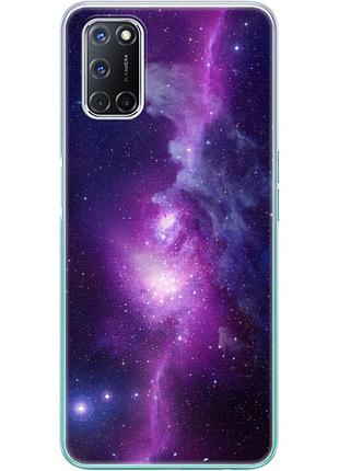 Чехол силиконовый с картинкой на oppo a72 (космос)