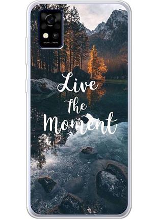 Чехол силиконовый с картинкой на zte blade a31 (природа, озеро в горах)