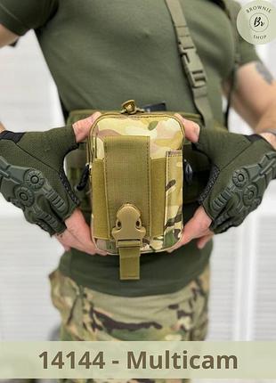Подсумок тактический с molle silver knight черный, олива, койот, мультикам. сумка на пояс (арт. 14141-4) multicam