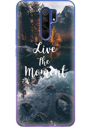 Чохол силіконовий з картинкою на xiaomi redmi 9 (природа, озеро в горах)
