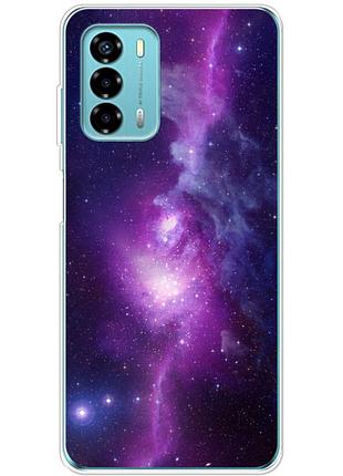 Чехол силиконовый с картинкой на zte blade v40 vita (космос)