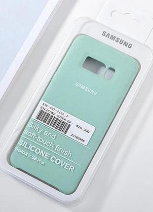 Силіконовий чохол silicon case для samsung galaxy s8 plus бірюзовий