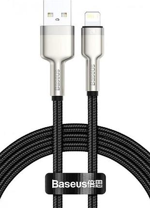 Кабель baseus cafule metal lightning 2.4a (2m) (black)
