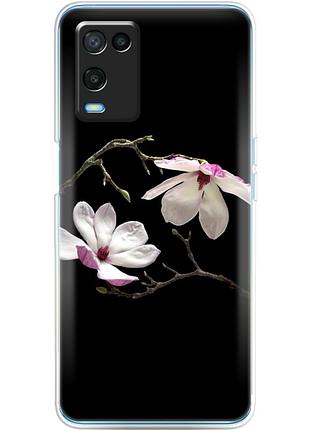 Чехол силиконовый с картинкой на oppo a54 (цветок, монголия)
