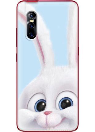 Чехол силиконовый с картинкой на vivo v15 pro (кролик снежок)