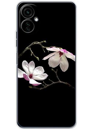 Чехол силиконовый с картинкой на tecno camon 19 neo (цветок, монголия)