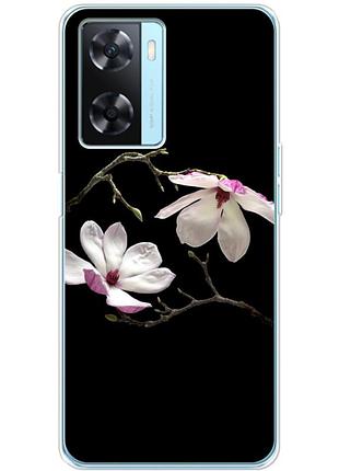 Чехол силиконовый с картинкой на oppo a77 (цветок, монголия)
