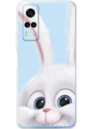 Чехол силиконовый с картинкой на vivo y53s (кролик снежок)
