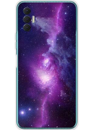 Чехол силиконовый с картинкой на tecno spark 8p (космос)