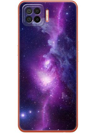 Чехол силиконовый с картинкой на oppo a73 (космос)