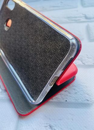 Чехол-книжка с рисунком для xiaomi redmi note 7 / note 7 pro красный :: сердечка. украина (принт 258) 4