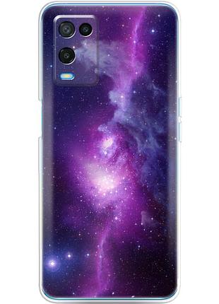 Чехол силиконовый с картинкой на oppo a54 (космос)