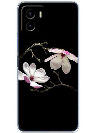 Чехол силиконовый с картинкой на vivo y15s (цветок, монголия)