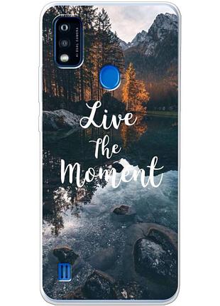 Чехол силиконовый с картинкой на zte blade a51 (природа, озеро в горах)