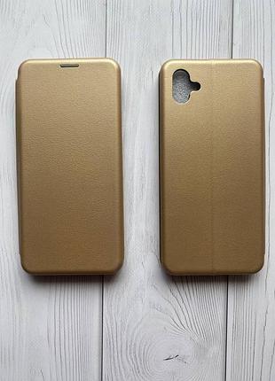 Чехол-книжка на samsung galaxy a04 золотой
