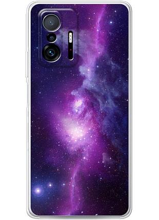 Чехол силиконовый с картинкой на xiaomi 11t pro (космос)