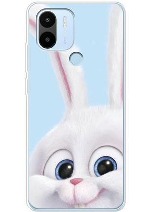 Чехол силиконовый с картинкой на xiaomi redmi a1 plus (кролик снежок)