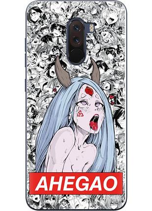 Чехол силиконовый с картинкой на xiaomi pocophone f1 (аниме, anime)